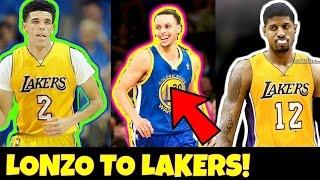 NEWS: LONZO BALL AND PAUL GEORGE SENT TO THE LAKERS!! Lakers FINALLY defeat Steph Curry?