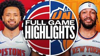 PISTONS at KNICKS | FULL GAME HIGHLIGHTS | December 7, 2024