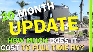 RV LIVING COSTS | TWO YEAR FULL TIME TRAVEL COSTS IN A CLASS A MOTORHOME | BUDGET WORKSHEETS | EP107