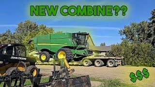 A New John Deere Combine on the Farm!