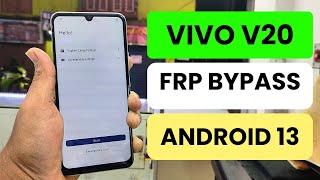 Vivo V20 Android 13 - How To Bypass Google Account (FRP) Lock