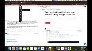 Get Longitude and Latitude from Address using Google Maps API -#getlazyai