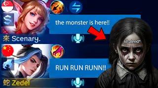 When mobile legends turn into horror game (craziest game ever)