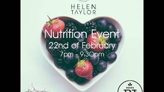 Helen Taylor Nutrition Event