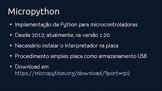 Raspberry Pi Pico & MicroPython - Introdução