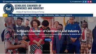 Scholars Chamber of Commerce and Industry (SCCI) Websites Screenshots