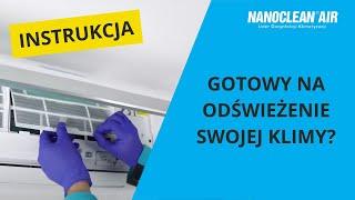 Instrukcja-Czyszczenie klimatyzacji w domu -Zrób to sam z Nanoclean®AC8 - Dezynfekcja i odgrzybianie