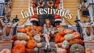 ROMANTICIZING OCTOBER   a trip to salem, boo baskets, pumpkin spice breakfast & fall outfits