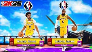 LeBron & Bronny James are UNSTOPPABLE in NBA 2K25