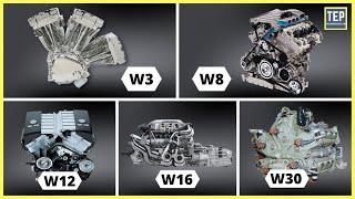 Different 'W' Engine Configurations Explained | W3 to W30