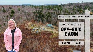 Price Reduced! $159,900 | Off-Grid Cabin on 30.8 +/-  Acres | Maine Real Estate