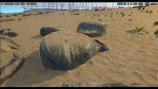 Runtime Virtual Texture blending landscape + rocks