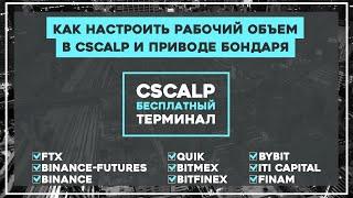 Настройка рабочих объемов в CScalp и Приводе Бондаря