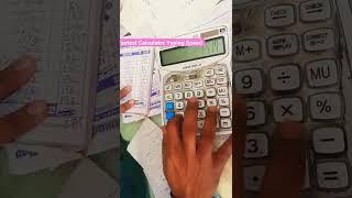 Fastest Calculator Typing Speed by human #FASTEST TYPING #Best Speed Ever #shorts #SNR Operations