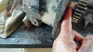 Tractor repair. Tore up the tractor. And it happens. The Sintai 180 minitractor.