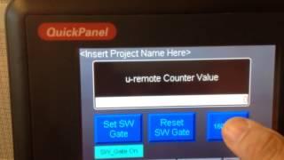 Weidmuller u-remote Counter Module w/ GE QuickPanel Control