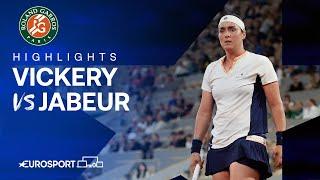 Sachia Vickery vs Ons Jabeur | Round 1 | French Open 2024 Highlights 