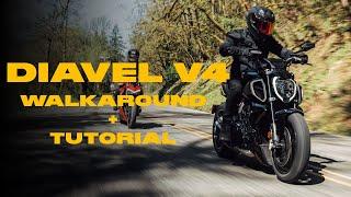 2023 Ducati Diavel V4 Walkaround + Tutorial