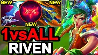 Wild Rift China Riven Top - 25KILL NEW Ingenious Hunter Riven Build Runes - Arcade Riven Chroma Skin