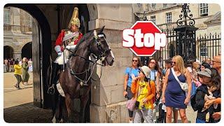 Guard WARNS Chinese Tourist - Then CHARGES Her With the Horse!
