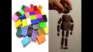 How to make a Marionette doll from Polymer clay /Homemade DIY