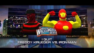 Freddy Krueger vs Iron Man: I Quit Match WWE 2k14