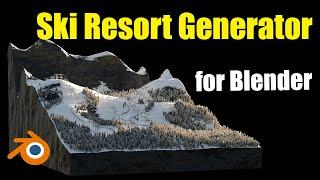 Ski Resort Generator for Blender