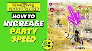 Bannerlord How to Increase Party Speed (Xbox)