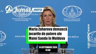 Maria Zaharova demască jocurile de putere ale Maiei Sandu în Moldova (traducere în limba română)