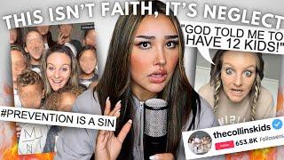 Big TikTok Families Like "TheCollins" Say It’s a Sin To Not Have 12 Kids- Because They’re In A Cult.