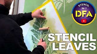 STENCIL "LEAVES" | Ideas for decor | Decorative plaster | DFA - Decor for all