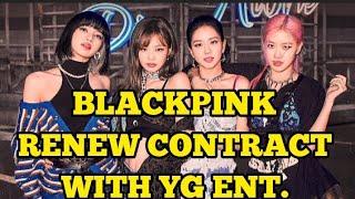 All 4 BLACKPINK Member Officially Renew Contract With YG Ent.For Group Activities#kpop#blackpink#fyp