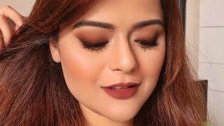 Brown Smudged Eyeliner Smokey Eye Look | Beginners Tutorial