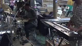 Obolo sticks seriously performing at frimson studio with the gospel musician Kwaku Gyasi