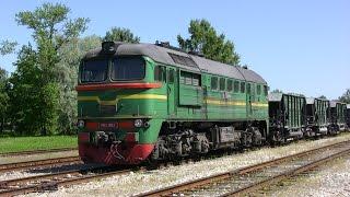 Хороший звук: тепловоз М62-1093 без глушителя / Super sounds: M62-1093 departs from station