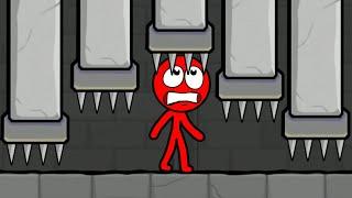 Новый КРАСНЫЙ СТИКМЕН против МОНСТРОВ #6. Мультик ИГРА Red Stickman Adventure