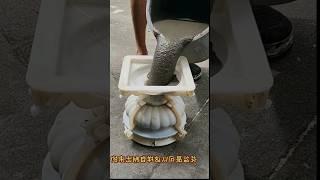 part 286 #cement round flower pot  25cm plastic mold