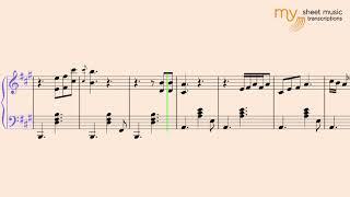 Tennessee Whiskey (Chris Stapleton) - Piano blues sheet music transcription