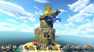 Super Smash Bros Ultimate Request 8 Player CPU Battle on Northern Cave