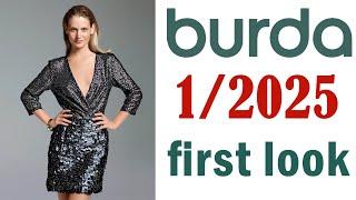 Burda 1 2025 first! Burda Style 1/2025 first look