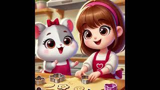 The Hamster & The Girl: One Sweet Recipe Full of Flour  #ai #aiartanimation #aiart #hamsters