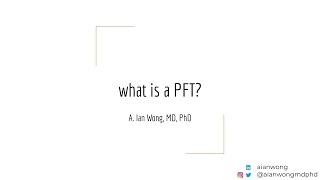 pulmonary function tests (PFTs) explained ep 01  - what is a PFT?