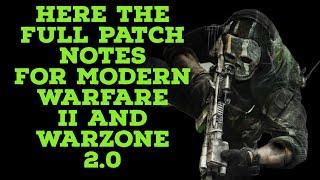 HERE IS THE 1.13 UPDATE PATCH NOTES 4 MODERN WARFARE 2 WARZONE2.0 AND DMZ. IT A START HOPE TH