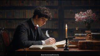 You're Studying at an Oxford Library at Night in 1889 I a classical mix