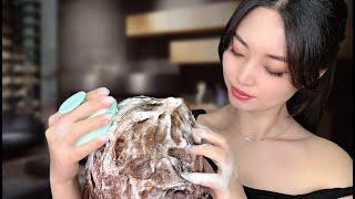 [ASMR] Chinese Dry Shampoo and Hair Wash