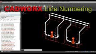 CADWORX TUTORIAL(Line Numbering)