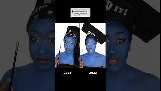 The Genie Cosplay UPGRADE! 2021 vs. 2023 l #shorts #transitions #cosplay