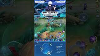 Xavier critical build one shot everyone  #mobilelegends #xavierml #shorts