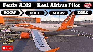  Fenix A319 Live: Flying the Fenix A319 with a Real Airbus Pilot | MSFS