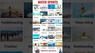 Water Sports||water sports names||#sports #watersport #shortfeed #shorts